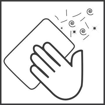 Cleaning icon, vector illustration. EPS 8 Stock Illustration