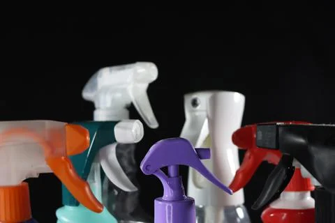 Cleaning instruments diffuser sprays disinfection care protection hygiene Stock Photos