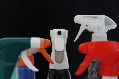 Cleaning instruments diffuser sprays disinfection care protection hygiene Stock Photos