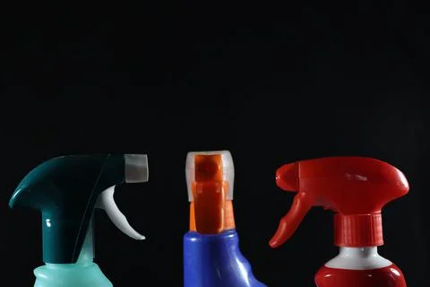 Cleaning instruments diffuser sprays disinfection care protection hygiene Stock Photos