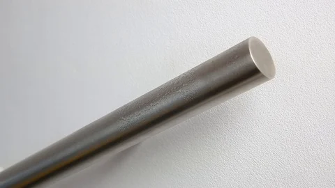 Cleaning interior with spray alcohol, disinfect surface of steel railing Stock Footage 127743239