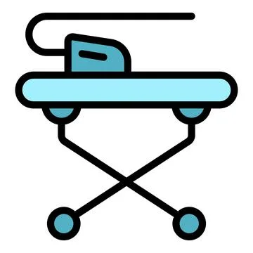 Cleaning iron board icon vector flat 스톡 일러스트