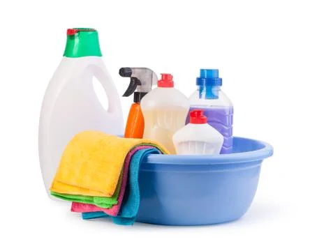 Cleaning items Stock Photos
