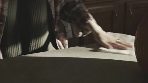 Cleaning The Kitchen Stock Footage 220904027