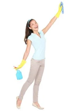 Cleaning lady Stock Photos