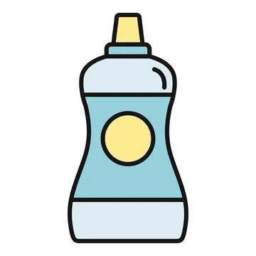 Cleaning liquid bottle vector icon illustration design Stock Illustration