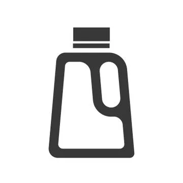 Cleaning liquid detergent packaging, cleaning service related icon set, glyph Stock Illustration