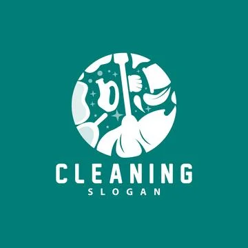 Cleaning Logo, Vector Cleaning Clean Service, Simple Minimalist Design, Ico.. Stock Illustration