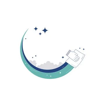 Cleaning logo vector template symbol design Ilustración de archivo