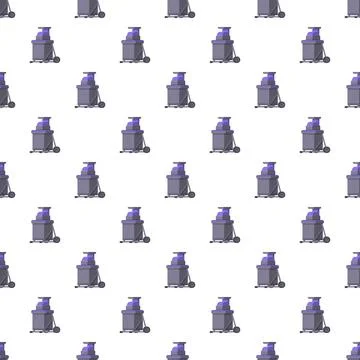 Cleaning machine pattern for commercial janitorial services Stock Illustration