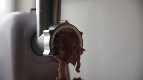 Cleaning the meat grinder Stock Footage 122427387