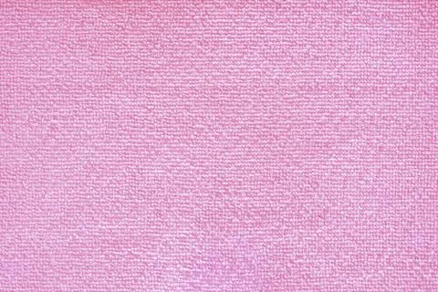 Cleaning microfiber pattern. Pink polyester microfibre texture. Synthetic fib Foto stock