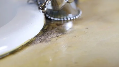 Cleaning mold in bath Video stock 100635641