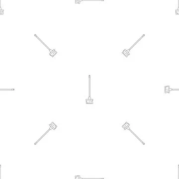 Cleaning mop pattern seamless 库存插图