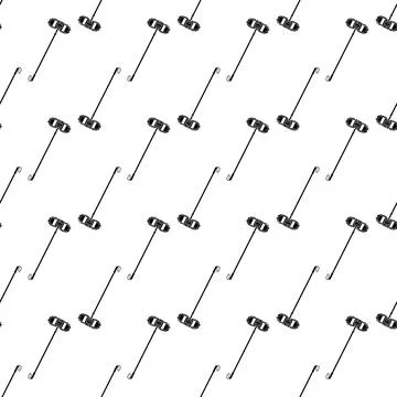 Cleaning mop pattern seamless vector Stock Illustration