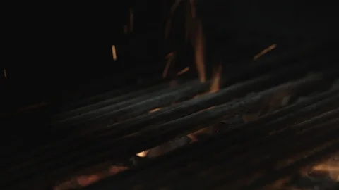 Cleaning the outside grill Stock Footage 90643295