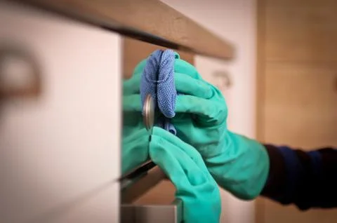 Cleaning the oven Stock Photos
