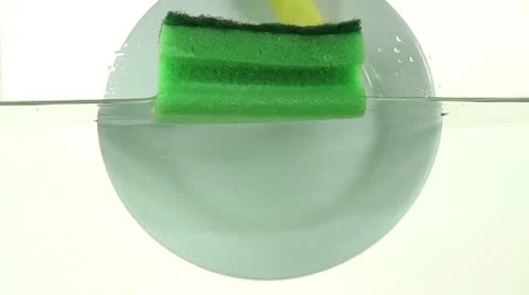 Cleaning plates Stock Footage 21239823
