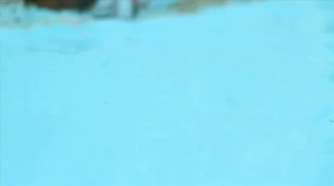Cleaning Pool Close Up Video stock 42009885