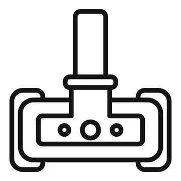 Cleaning pool mop icon outline . Repair service Stock Illustration