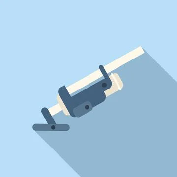 Cleaning pool service icon flat . Pump repair Stock Illustration