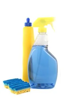 Cleaning products Stock Photos