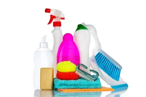 Cleaning products. Stock Photos