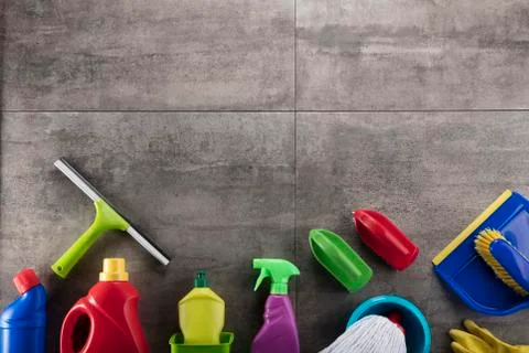 Cleaning products. Stock Photos