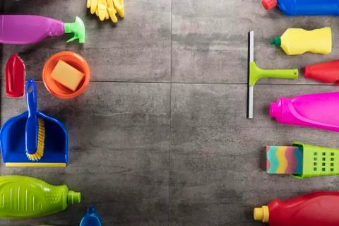 Cleaning products. Stock Photos