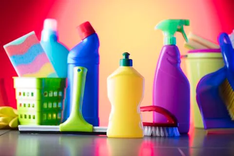 Cleaning products. Stock Photos