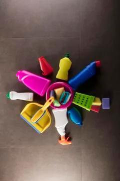Cleaning products. Stock Photos