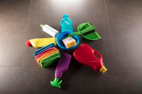 Cleaning products. Stock Photos