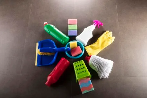 Cleaning products. Stock Photos