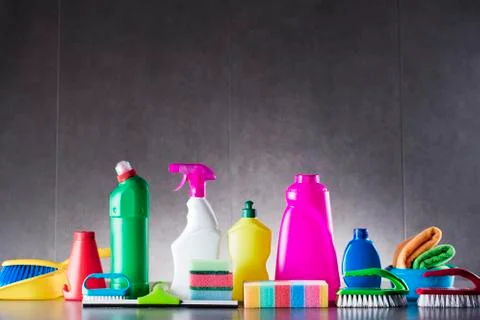 Cleaning products. Stock Photos