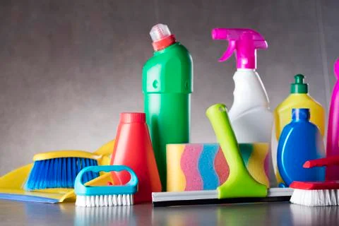 Cleaning products. Stock Photos