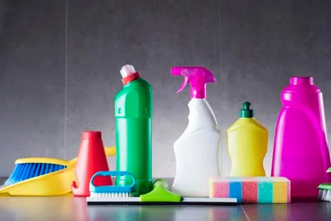 Cleaning products. Stock Photos