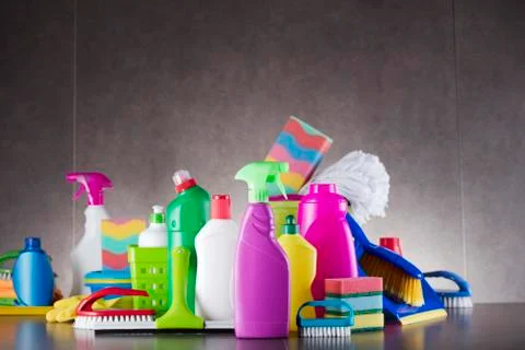 Cleaning products. Stock Photos