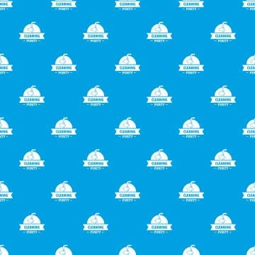 Cleaning purity pattern seamless blue Stock Illustration