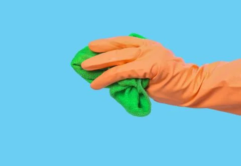 Cleaning with rag Stock Photos