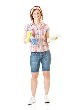 Cleaning: ready to spray and clean Stock Photos
