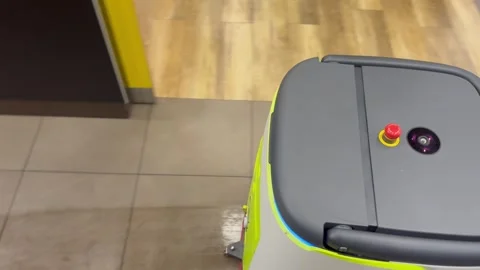 Cleaning robot Stock Footage 311443006
