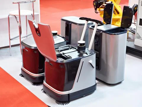 Cleaning robots Stock Photos