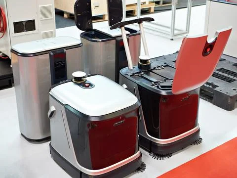 Cleaning robots Stock Photos