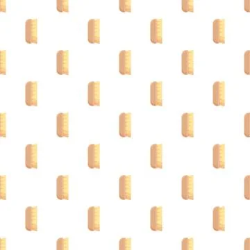 Cleaning scrub brush seamless pattern illustration Stock Illustration