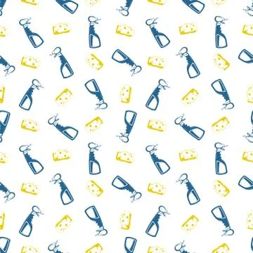 Cleaning seamless pattern. Washing homework seamless texture イラスト素材