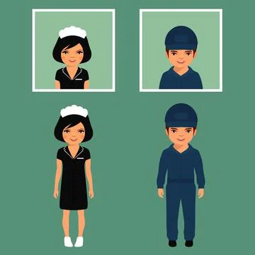 Cleaning service Stock Illustration