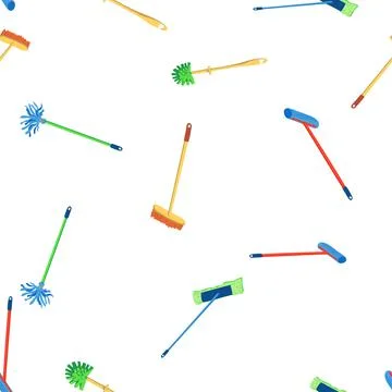 Cleaning service seamless pattern Stock Illustration