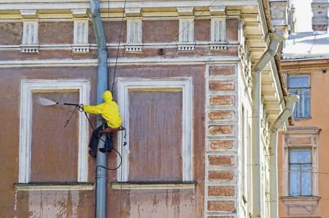Cleaning service worker Stock Photos
