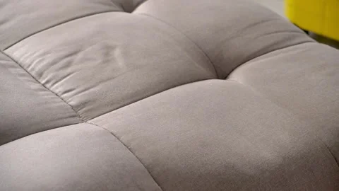 Cleaning service worker removing stain washing sofa in clients home. Stock Footage 311798480