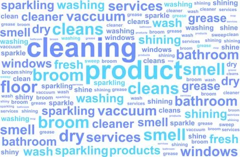 Cleaning Services Word Cloud Concept Stock Illustration